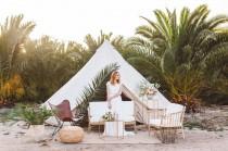 wedding photo - Sun-Drenched Wedding Inspiration at a Palm Tree Nursery