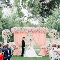 wedding photo - Belle The Magazine On Instagram: “Swoon- Worthy Wedding Ceremony, Every Aspect Is So Dreamy!   Via   Planning: @Caramelwedding 