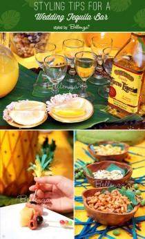 wedding photo - Styling And Appetizer Ideas For A Wedding Tequila Bar!