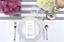 wedding photo - Grey and White Stripes, table runner, wedding table runner-custom sizes available