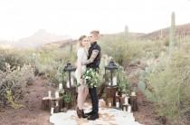 wedding photo - Bohemian Desert Anniversary Session: Brittany + Mike