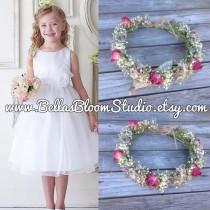 wedding photo - # Flower girl # wedding crown# bridal crown