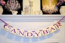 wedding photo - CANDY BAR Wedding Garland BannerGarland Sweetheart Table Sign Wedding Reception Decoration Photoprop-Any occasion banner You Pick the colors