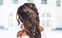 wedding photo - Gold hair halo for bride to be. Boho hair halo pearls. Weddings wreath. Bride head accessory. Bridal hair wreath accessory. Bride hair vine