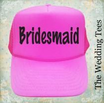 wedding photo - Bridesmaid Caps. Bridal Party Caps. Bride Hats. Bachelorette party caps. Team Bride Cap. Mrs Caps