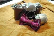 wedding photo -  Burgundy gray EMBROIDERED bowtie Purple Burgundy pattern Can be made by order in other shades of burgundy or purple colours Wedding bow ties
