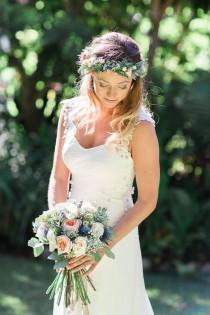 wedding photo - She Designed Her Own Wedding Gown And The Results Are Bohemian Perfection