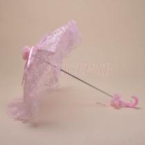 wedding photo - Pink Lace Parasol, Vintage Sun Umbrella, Handmade Lace Umbrella, Wedding Umbrella, Bridal Umbrella, Bridal Shower Umbrella, Parasol LSS12E-4