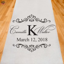 wedding photo - Personalized Wedding Aisle Runner (ppd2929)
