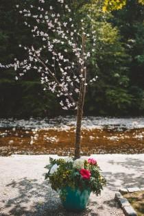 wedding photo - Retro Cherry Blossom Inspired Wedding At The Valley Green Inn