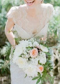 wedding photo -  Claire Pettibone Butterfly Garden Bridal Shoot