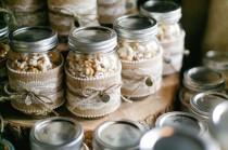 wedding photo - DIY Popcorn Mason Jar Wedding Favors