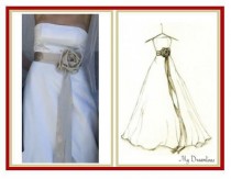 wedding photo - A Wedding Dress Sketch By Dreamlines