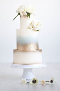 wedding photo - Metallic Wedding Cakes, Metallic Cakes For Weddings