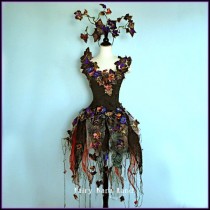 wedding photo - Faerie Costume - Size Small - The Enchantingly Evil Dark Faerie - Gothic Fairy - Black Widow -32 BUST