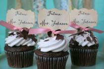 wedding photo - Future Mrs., Bridal Shower cupcake toppers, Wedding toppers, Bride to be, Custom bridal toppers