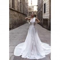 wedding photo -  Stunning White Wedding Dresses One Shoulder Applique A Line Illusion Sleeveless Chapel Train 2016 Bridal Ball Gowns Vestido De Noiva Online with $104.78/Piece on Hj