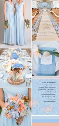 wedding photo - Seven Perfect Blue Wedding Color Ideas And Bridesmaid Dresses