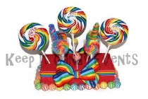 wedding photo - Rainbow Lollipop Centerpiece, Candy Centerpiece, Rainbow Centerpiece, Birthday, Candy, Buffet, Wedding, Circus, Carnival, Rainbow Party