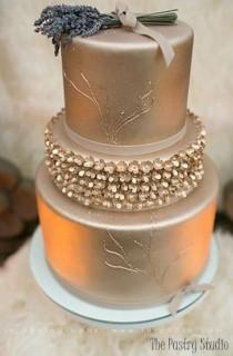 wedding photo - Emma - Metallic Gold Wedding Cakes