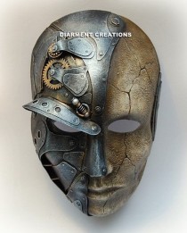 wedding photo - Steampunk Metal And Sand Mask
