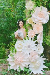 wedding photo - Love In Bloom – Gorgeous Paper Flower Ideas For Your Wedding