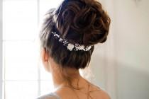 wedding photo - Bridal headpiece - Crystal and Pearl Bridal headpiece - Bridal hair comb - Wedding headpiece - Jeweled headpiece