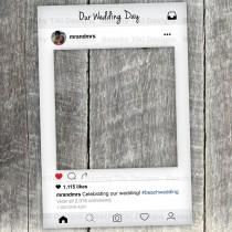 wedding photo - Instagram New Look Frame Cut Out with Instagram Prop Printable DIY for Wedding, Birthday, Events, Photo Booth, Props, Custom (Digital File)