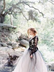 wedding photo - Edgy Black Lace Wedding Inspiration