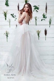 wedding photo - Unique Wedding Dress AKSINIA, Bohemian Wedding Dress, Tulle Wedding Dress, Ball Gown Wedding Dress, The Princess Bride, Wedding Dress