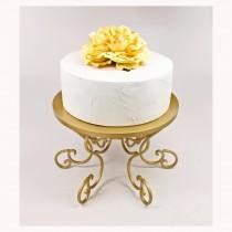 wedding photo - Gold Cake Stand, Wedding Cake Stand Gold Swirl Pedestal. Cupcake Stand Display. Cake Plate. Cake Table Decor. Gold Wedding Decor. Dessert