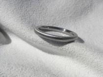 wedding photo - Titanium Ring or Wedding Band Narrow Widths Frosted