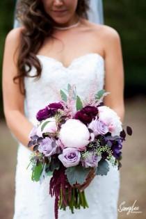 wedding photo - Too Pretty To Miss Purple Wedding Bouquets