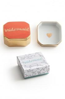 wedding photo - 'Bridesmaid' Porcelain Trinket Box