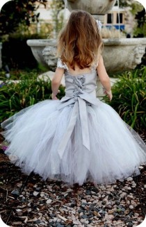 wedding photo - Reserved For Joanna Recinos--Platinum Flower Girl Tutu Dress--Skirt And Top Set--Glitter--Perfect For Weddings, Portraits And Pageants