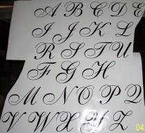 wedding photo - 3" Vinyl Letter Decals, All 26 letters or 26 of the same letter