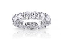 wedding photo - 5.00 CTTW Cubic Zirconia Eternity Band in Sterling Silver
