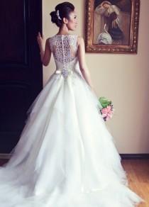 wedding photo -  Elegant Ball Gown Long Wedding Dresses