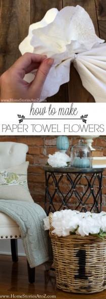 wedding photo - How To Make Paper Towel Flowers