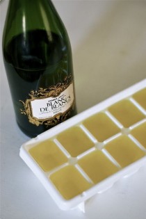 wedding photo - Morning Of The Wedding- Champagne Ice Cubes For Orange Juice In The Morning!! A Good Maid Of Honor Will Remember To Make These ;) - Chicnest.net