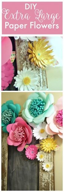 wedding photo - How To Make Huge Paper Flowers
