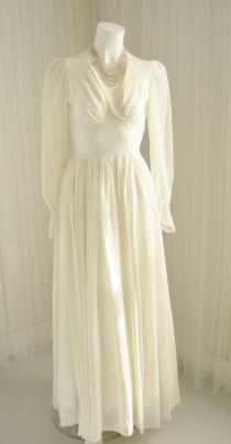 wedding photo - Silk Rayon Georgette and Lace Negligee Alternative Wedding Dress