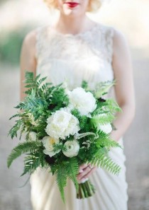 wedding photo - Ferns In Wedding Flowers And Bouquets: In Season Now