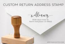 wedding photo - SALE! calligraphy wooden return address stamp! custom stamp, personalized stamp, rubber stamp, wood stamp!