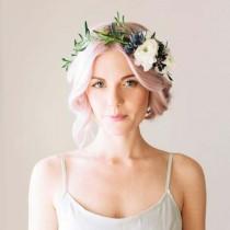 wedding photo - Cheveux Colorés Pour Une Mariée Glamour