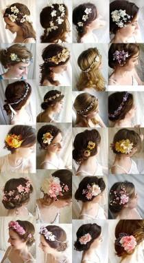 wedding photo - 24 Ways To Look Stylish With Flowers In Your Hair :-) - Fashion Up Trend