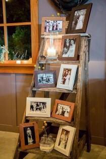 wedding photo - How To Decorate Your Vintage Wedding With Seemly Useless Ladders