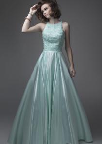 wedding photo -  Ruched Straps Floor Length Mint Appliques Zipper Satin Sleeveless Ball Gown