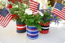 wedding photo - Stars And Stripes Centerpieces