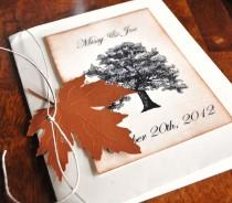 wedding photo - Custom Fall Wedding Invitations Fall Wedding Choose Your Leaves Trees